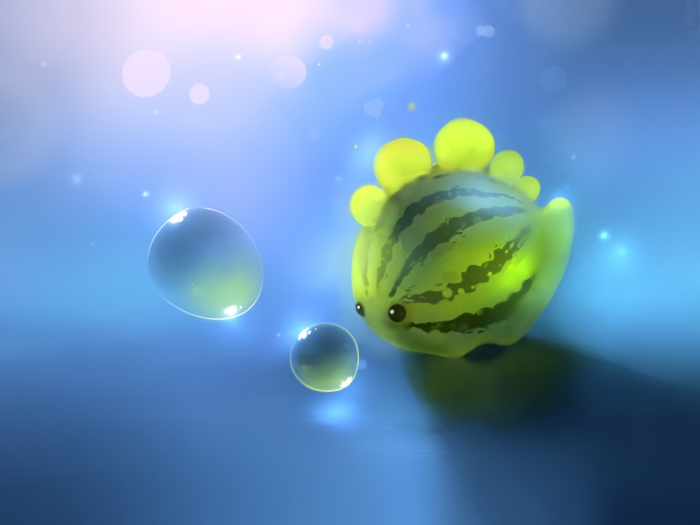 Рыбка в форме арбуза