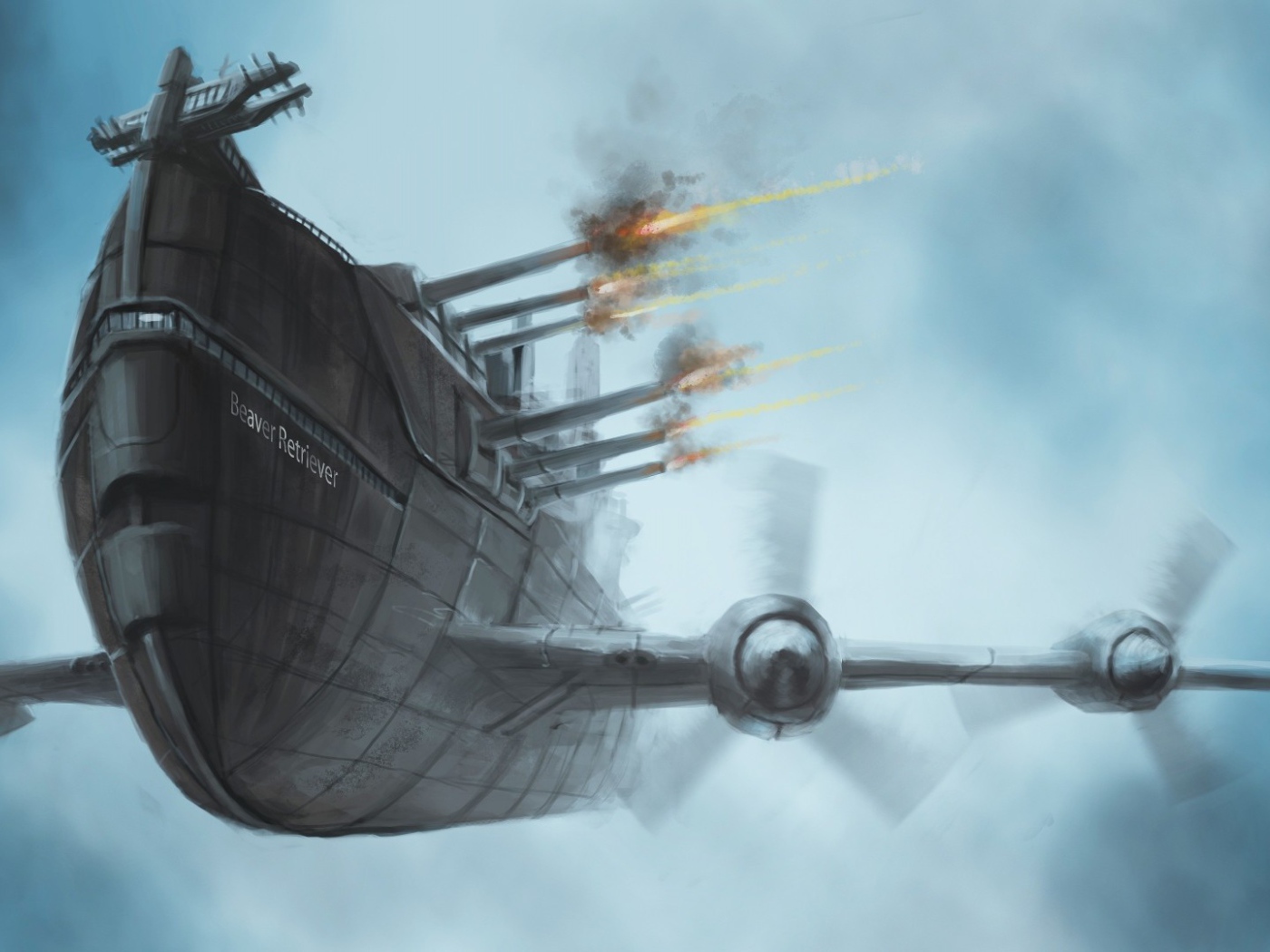 Гибрид подводной лодки и самолета