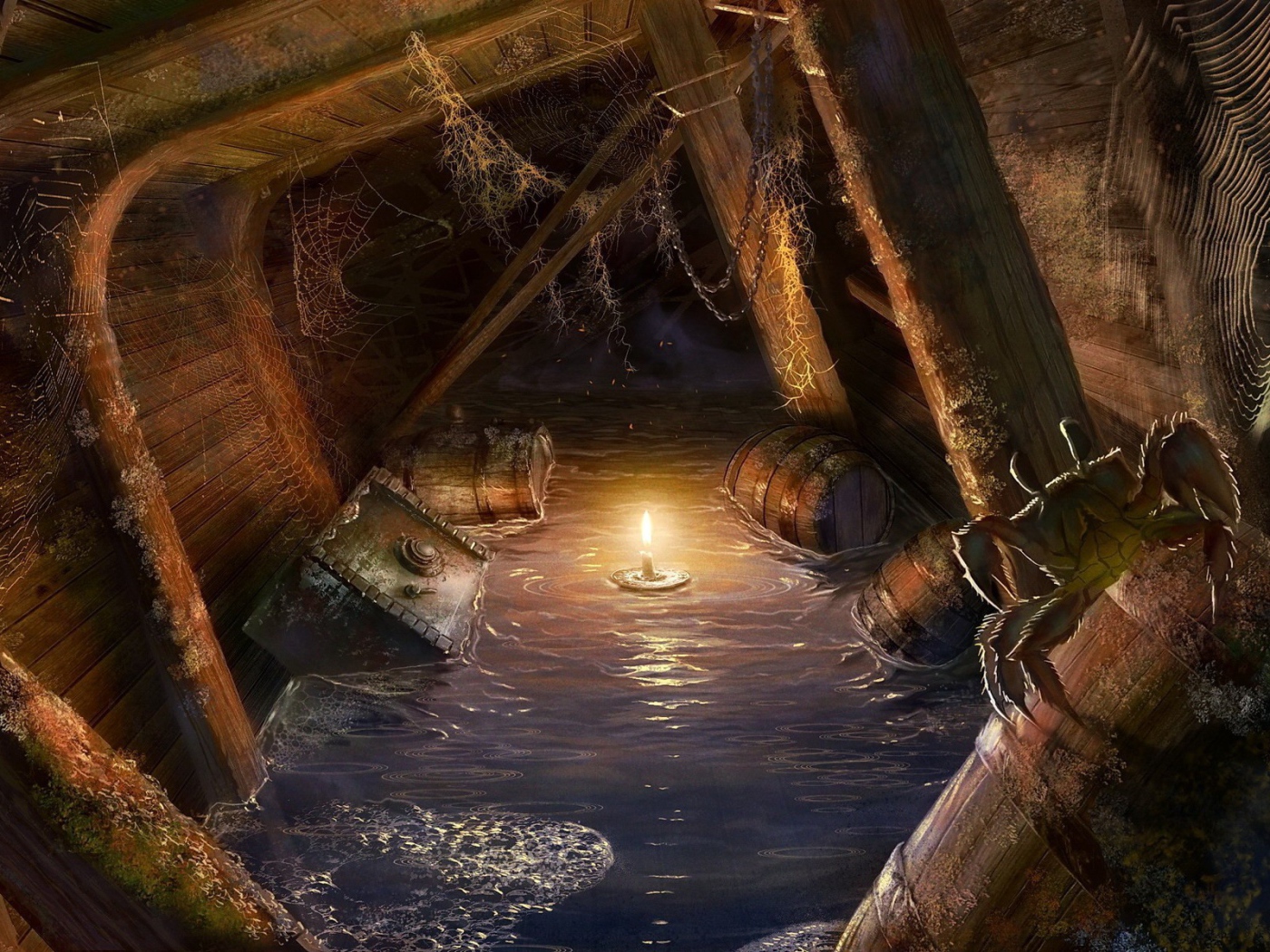 В трюме затопленного корабля