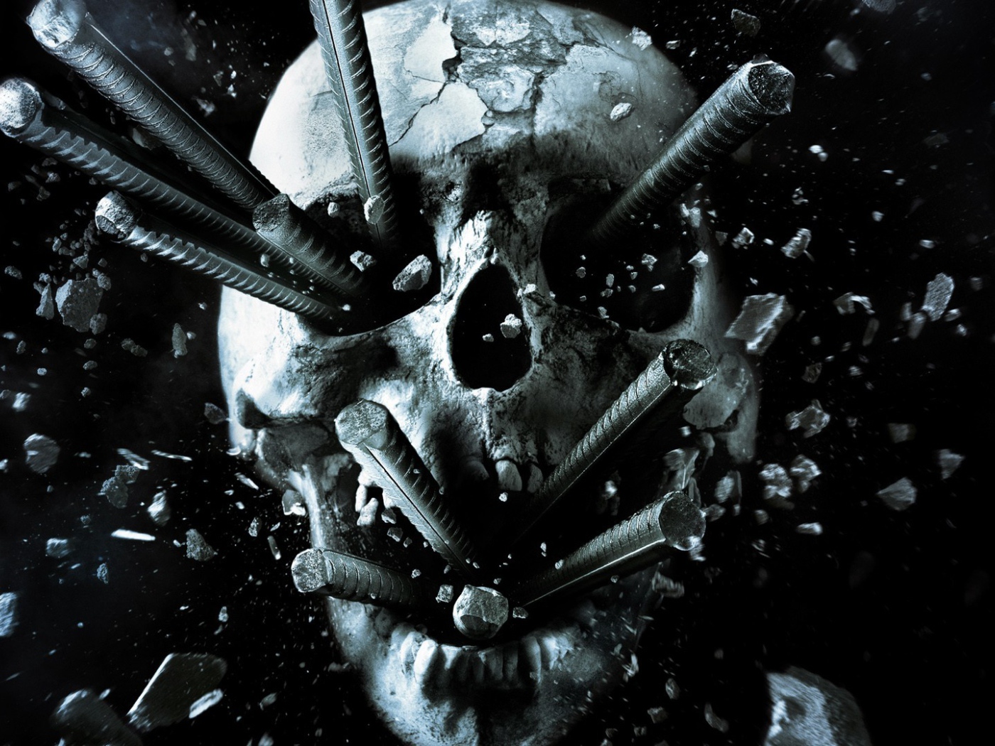 Железные прутья в черепе