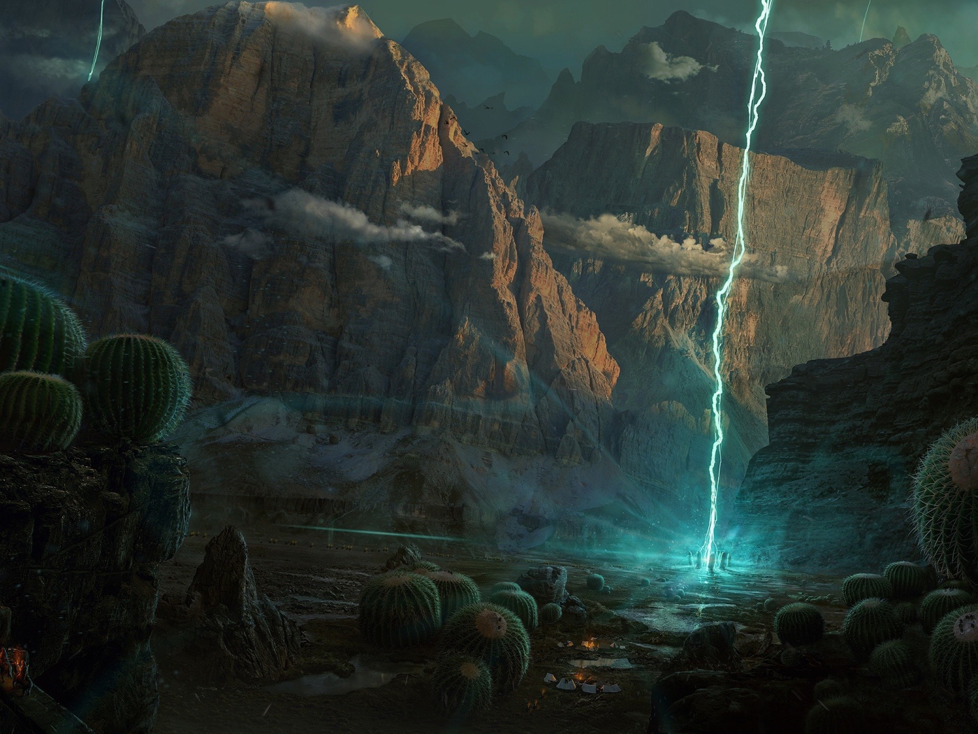 Планета молний и кактусов