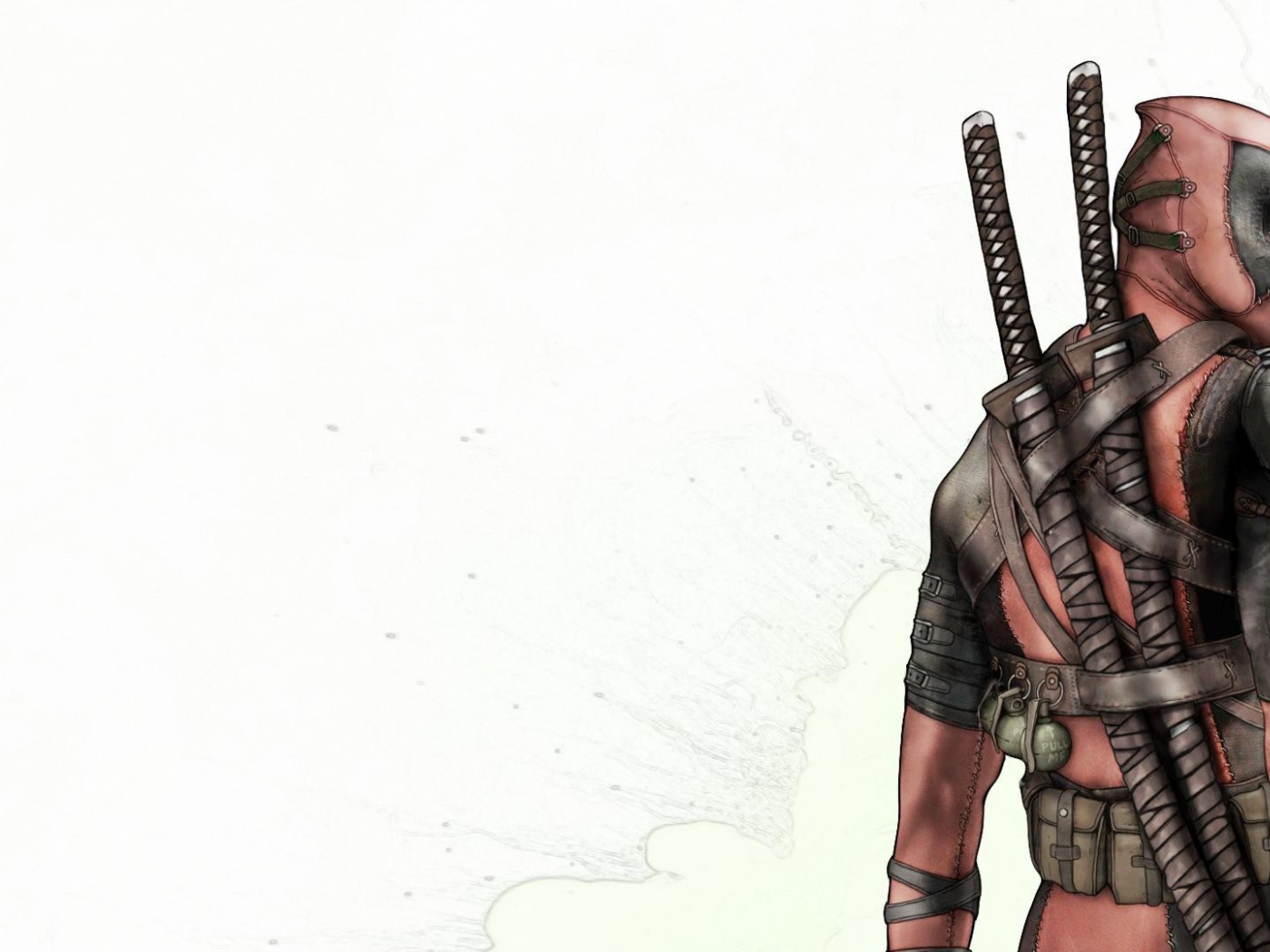 Катаны на спине Дэдпула