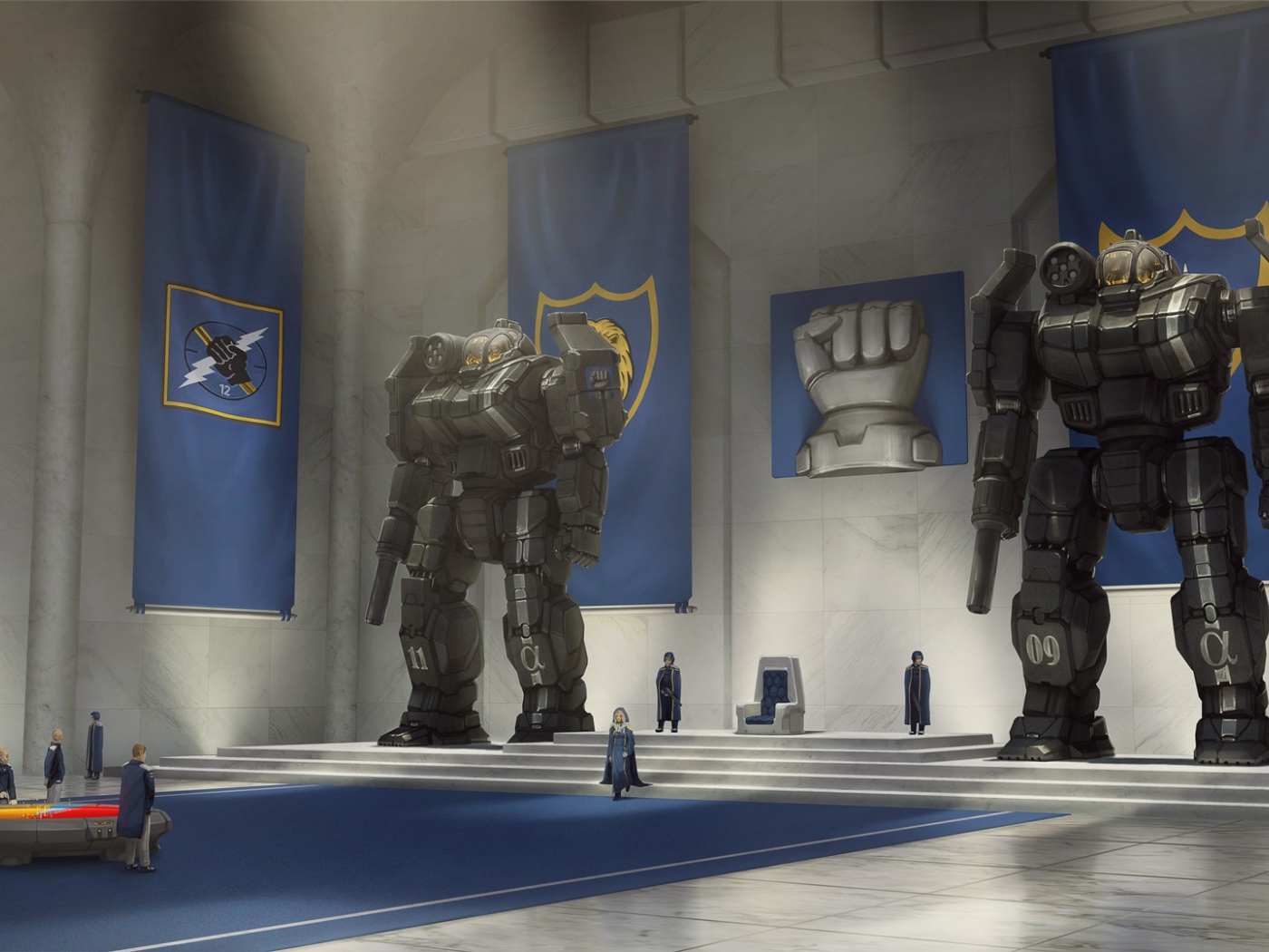 Роботы охраняют трон