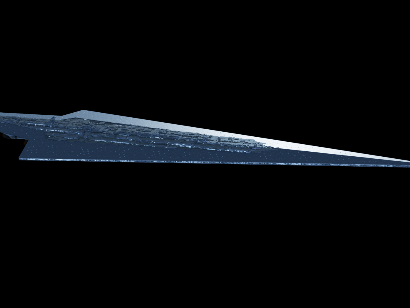 Корабль Super Star Destroyer в Звездных войнах