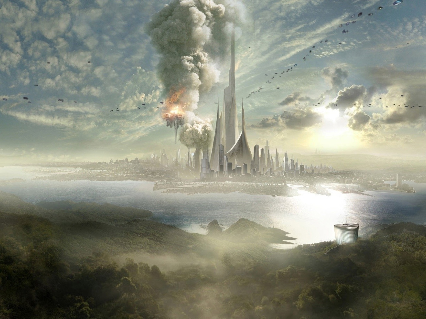 Дым в мегаполисе будущего