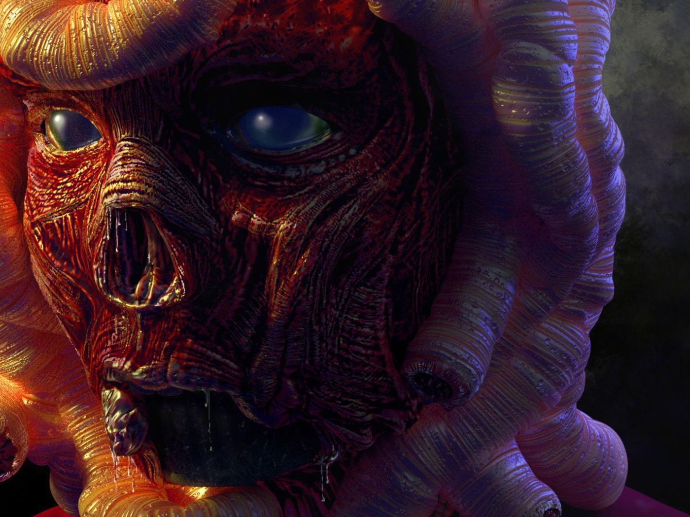 Лицо Медузы из мифов