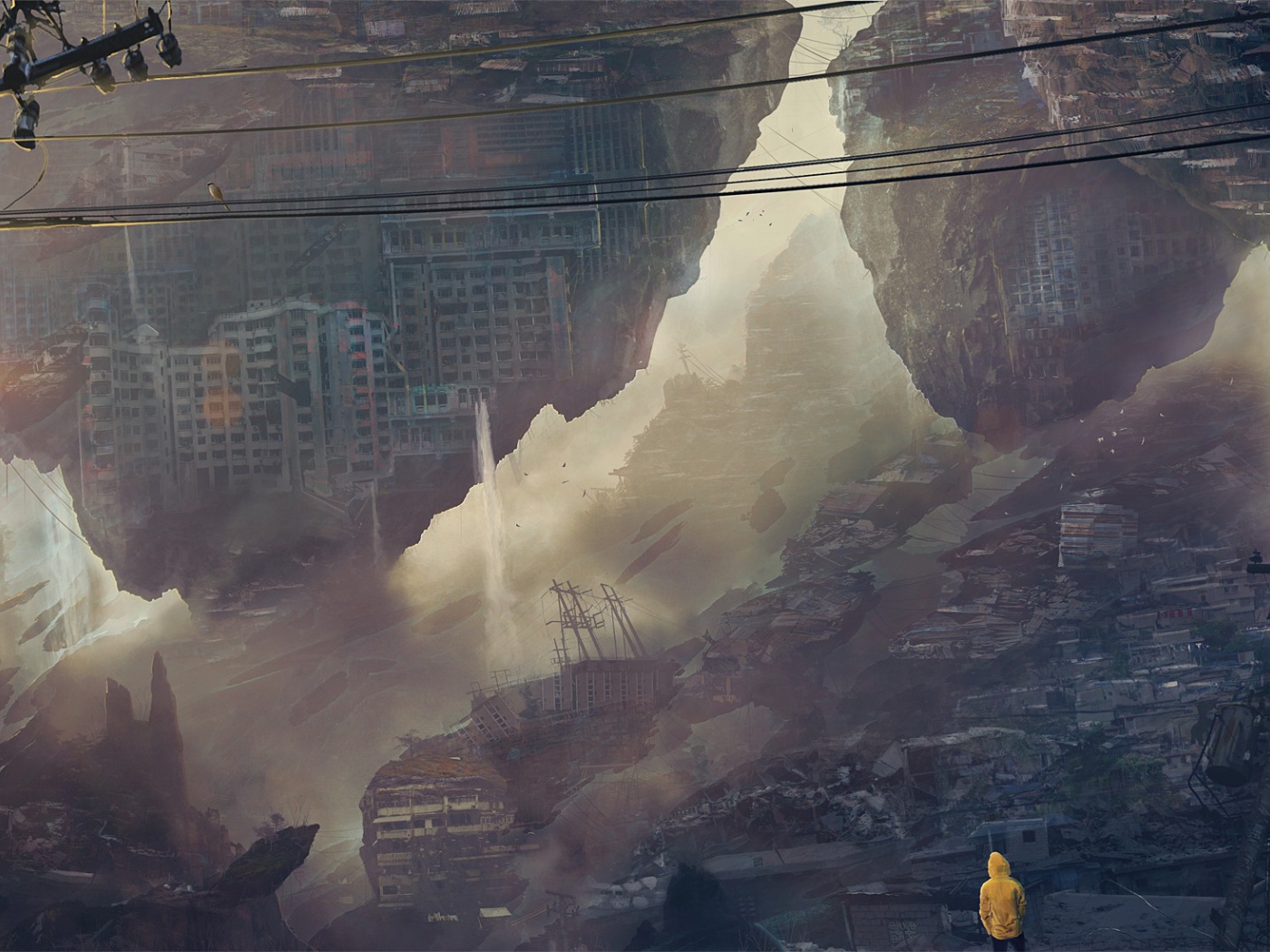 Обломки домов на летающих камнях, Kuldar Leement