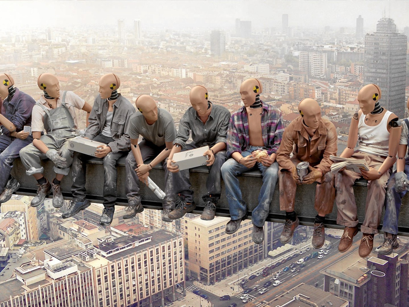 Рабочие на стройке будущего