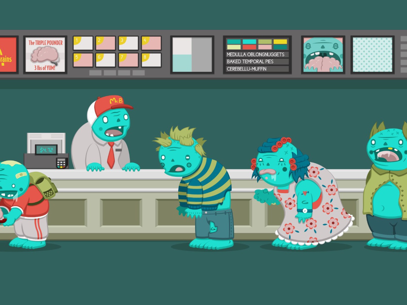 Зомби любят фаст-фуд