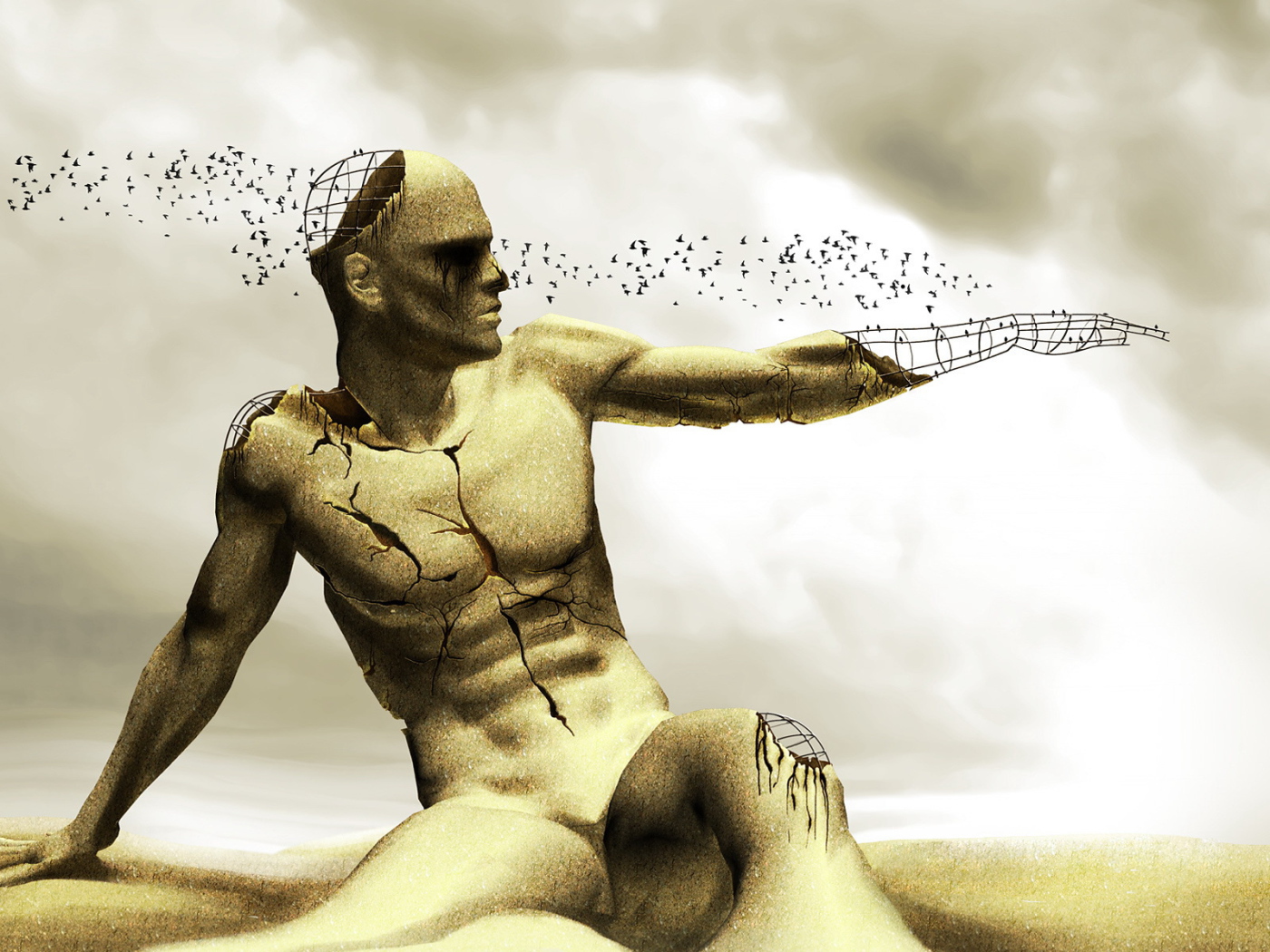 Песочный человек рассыпается