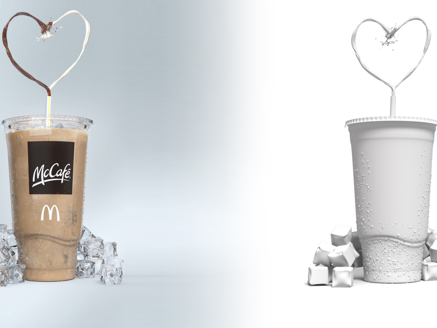 Два стакана с коктейлем