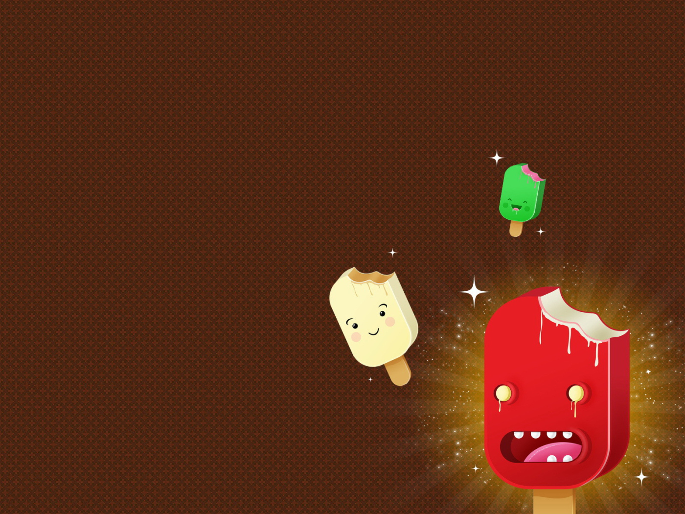 Надкушенные мороженое