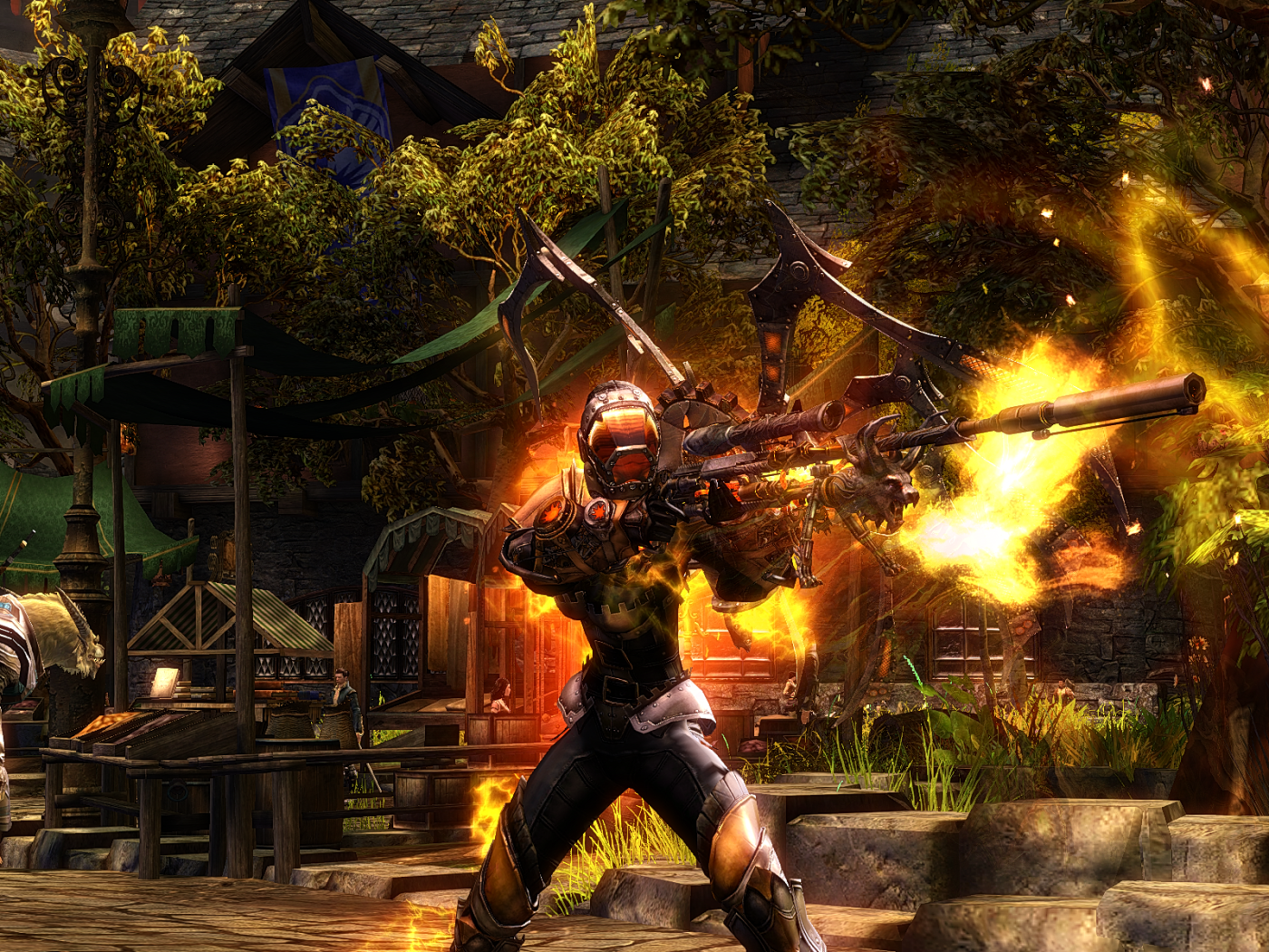 Солдат с винтовкой в игре Guild Wars 2