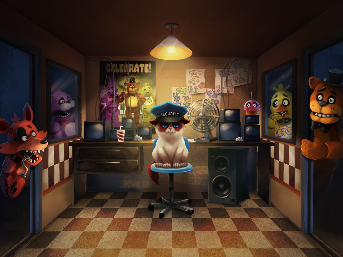 Животные из игры Five Nights at Freddy's