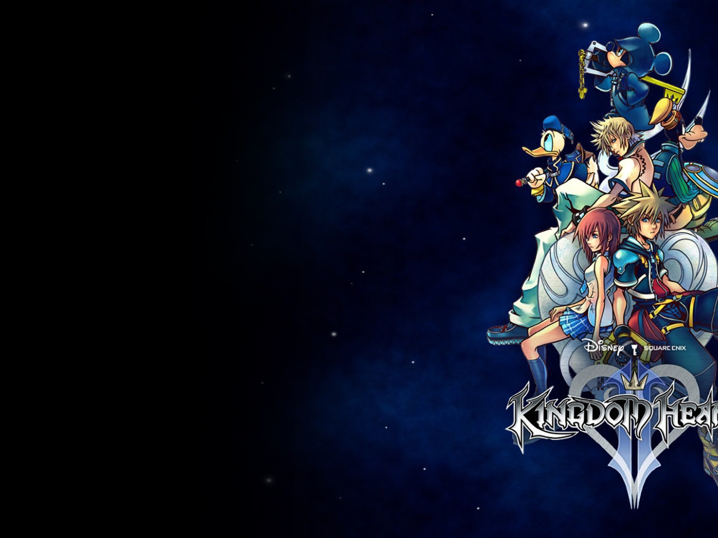 Фон с героями игры Kingdom Hearts