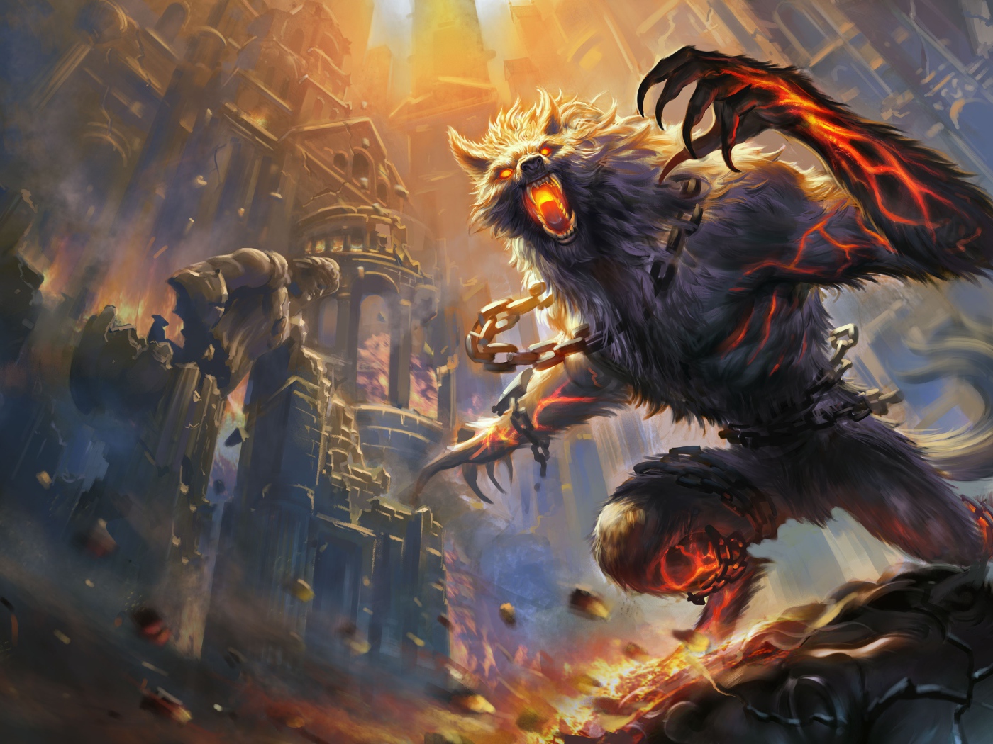 Зверь Фенрир в игре Smite