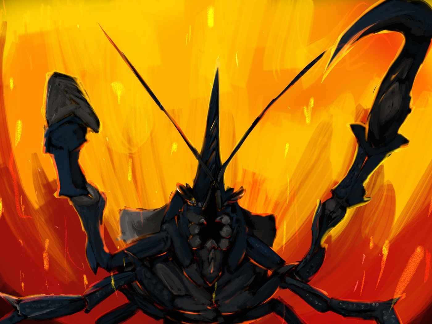 Черный скорпион в игре Monster Hunter