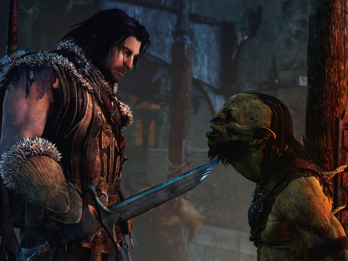 Персонаж игры Middle-earth Shadow of Mordor с орком