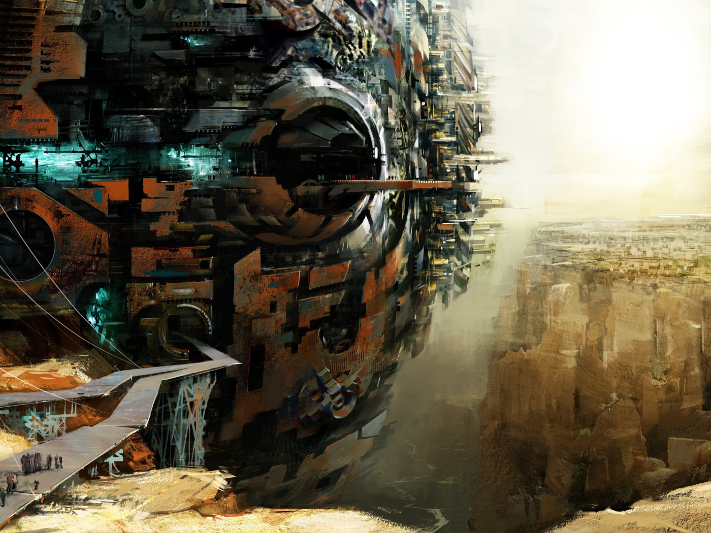 Город над пропастью в игре Guild Wars 2