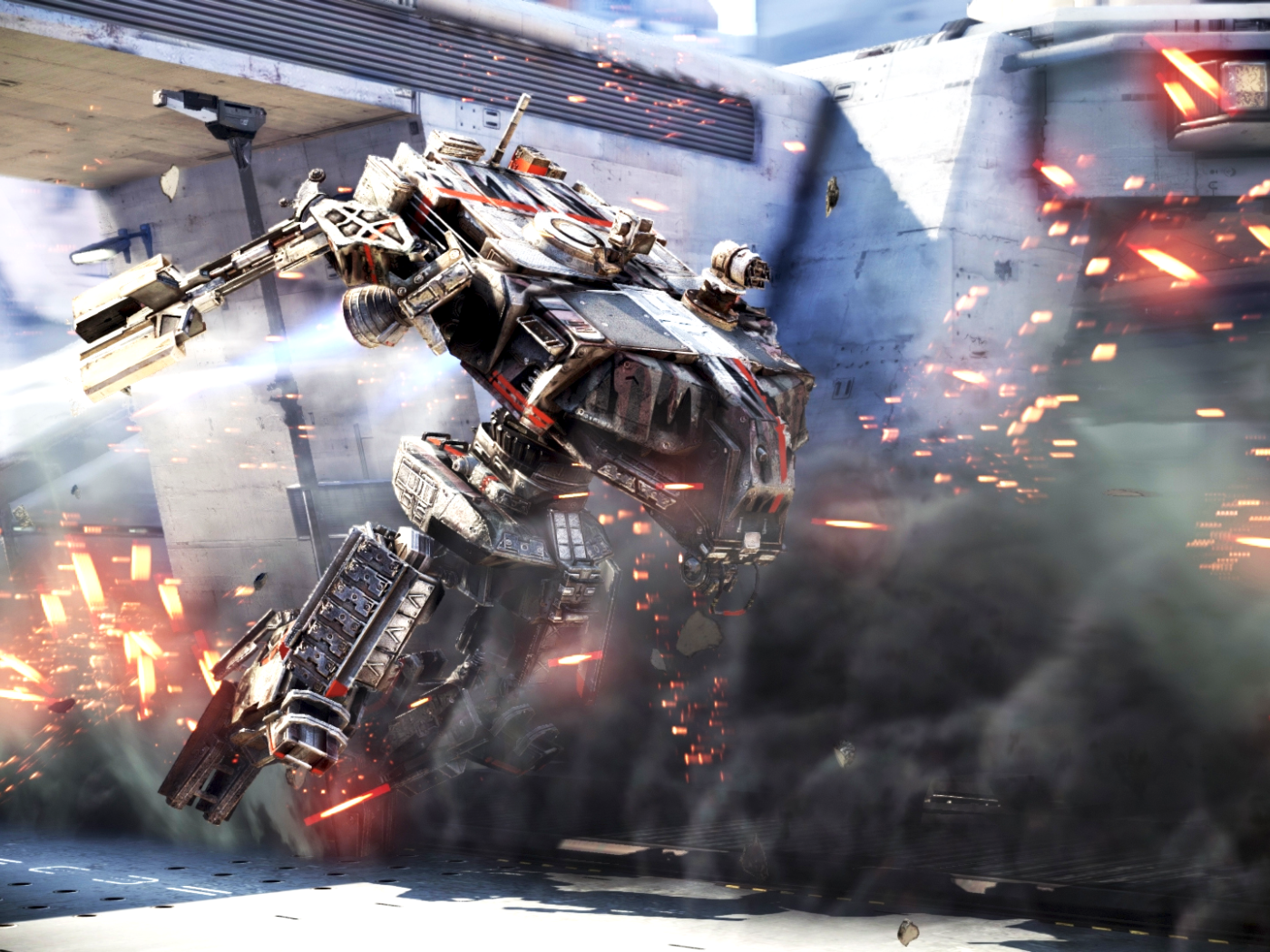 Бой в игре Hawken