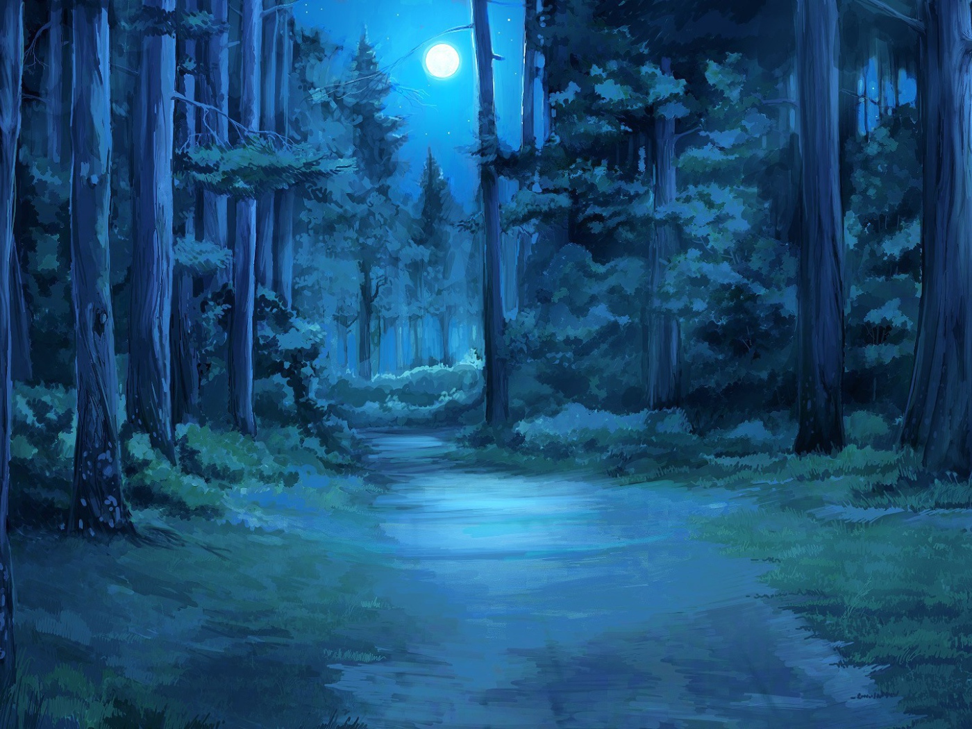 Темный лес в игре Бесконечное лето