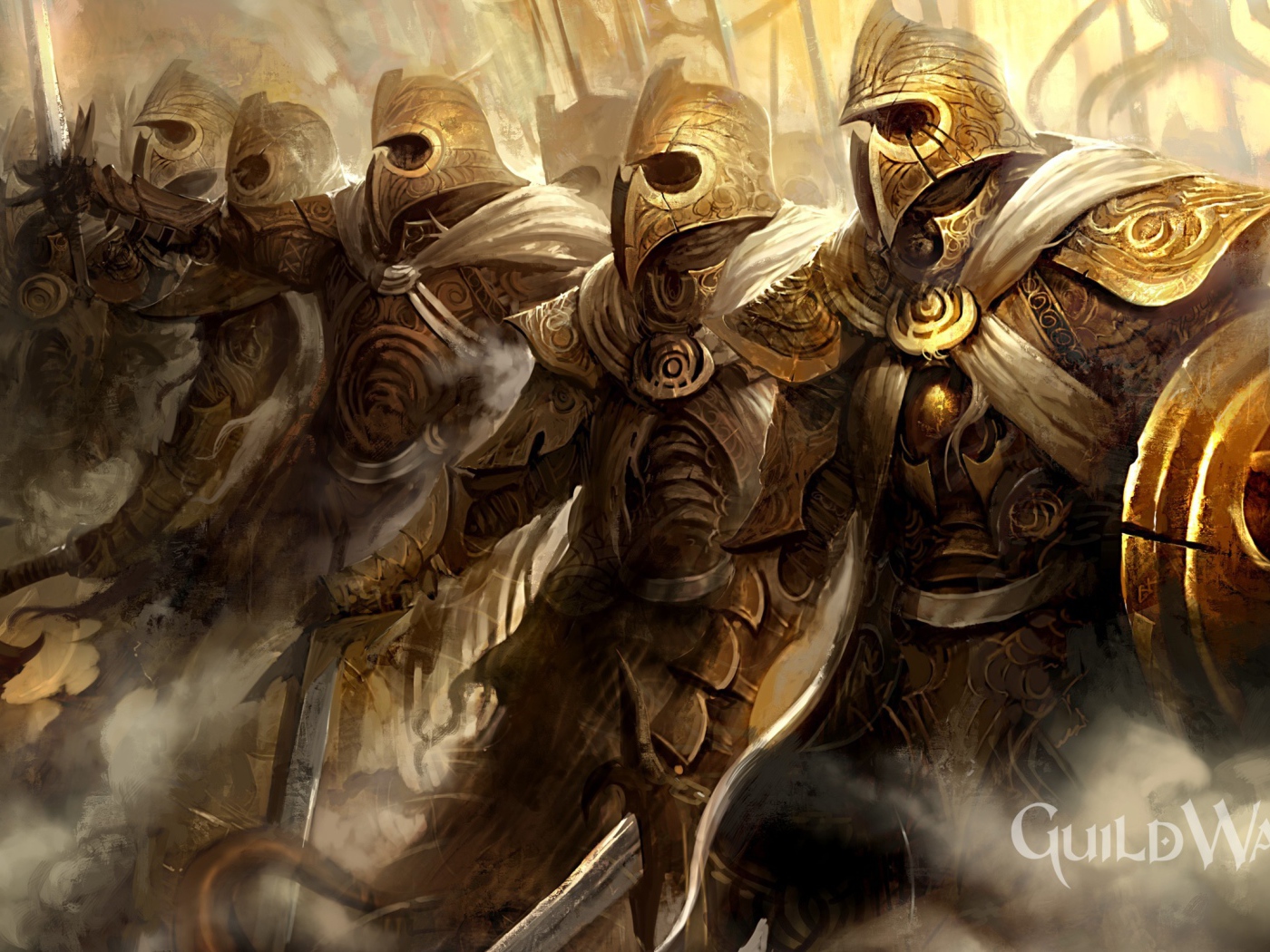Отряд воинов из игры Guild Wars