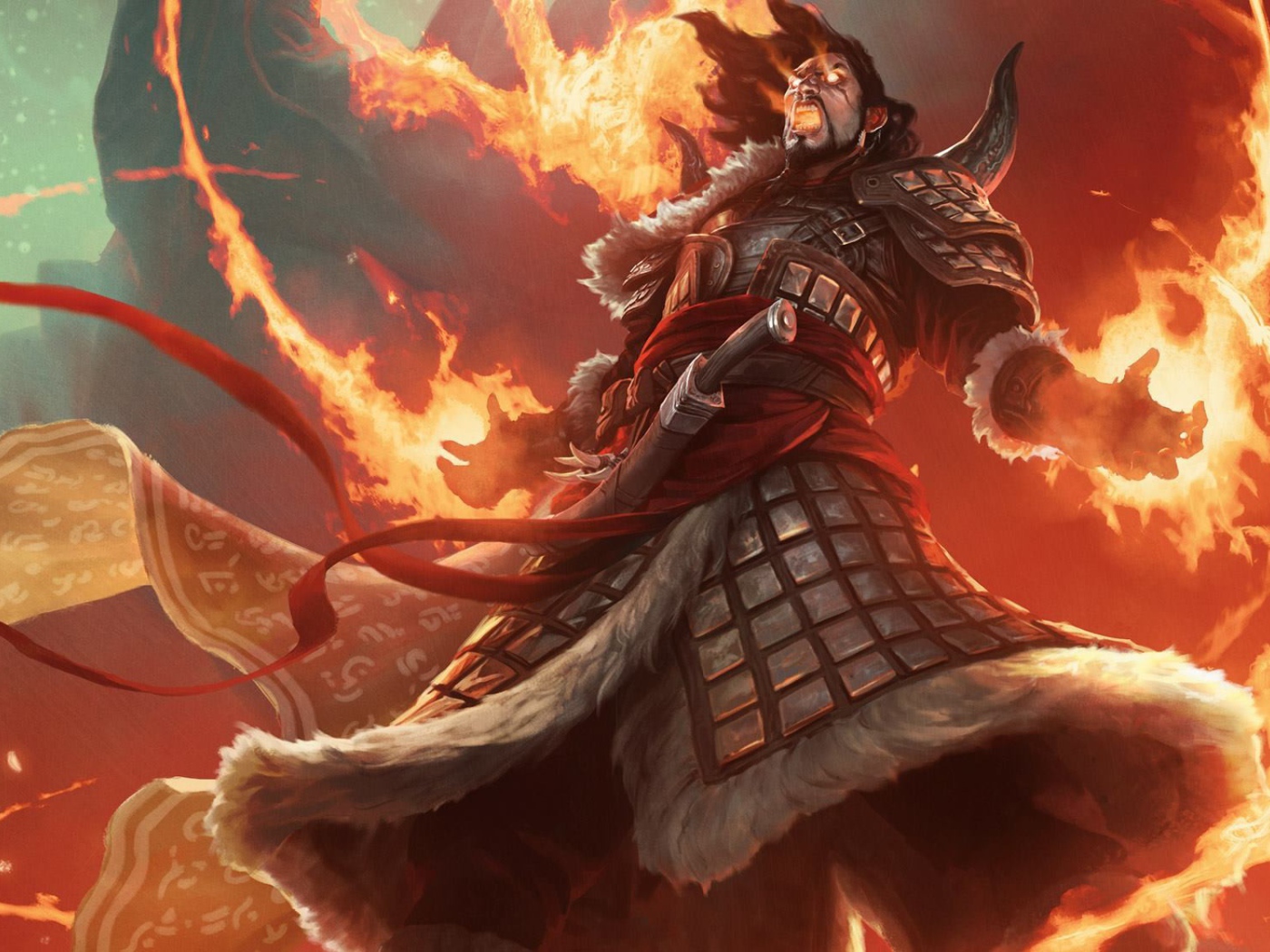 Огненный персонаж игры Magic The Gathering