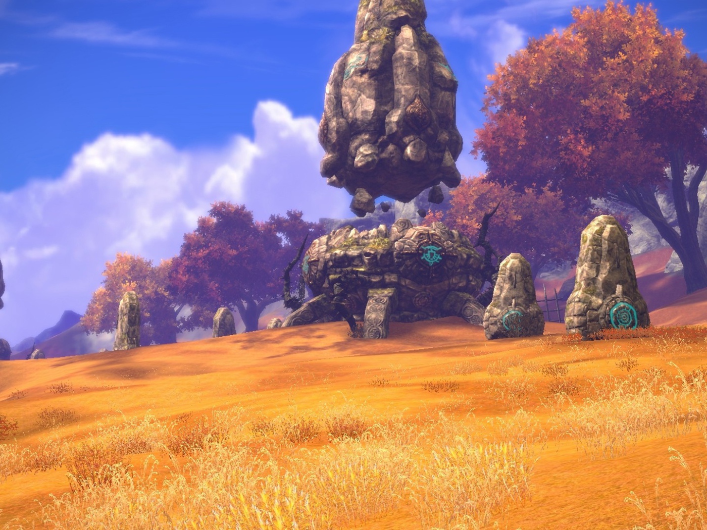 Летающие камни в игре Tera