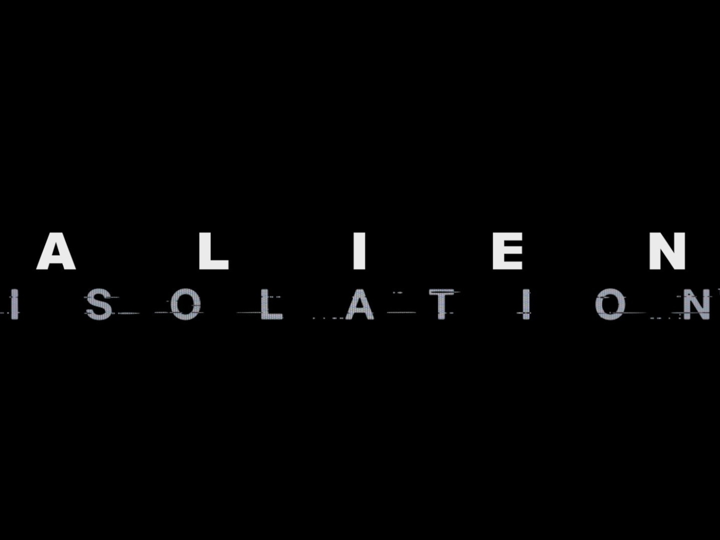 Игра Alien Isolation, черный фон