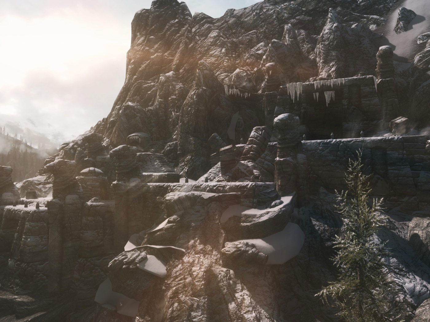 Горная местность в игре The Elder Scrolls V Skyrim