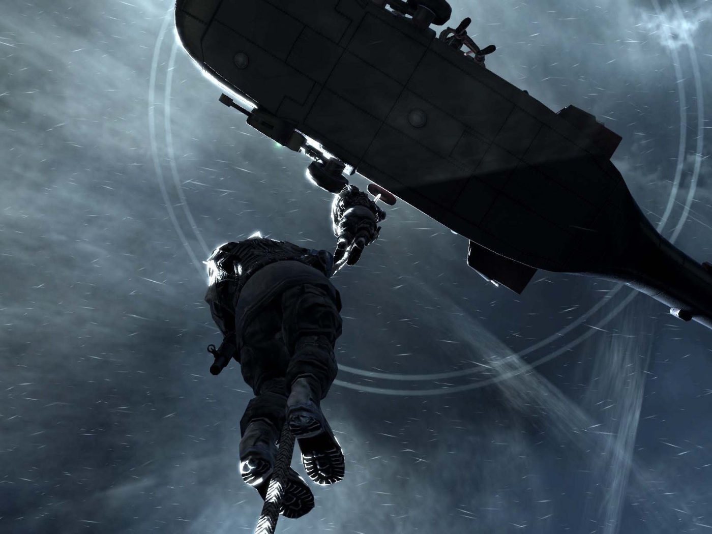 Десант из вертолета в игре Call of Duty