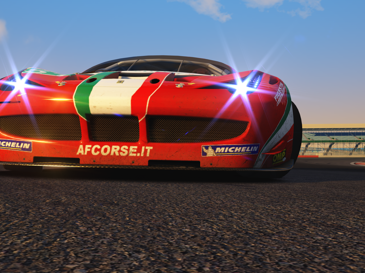 Фары игрового авто Assetto Corsa