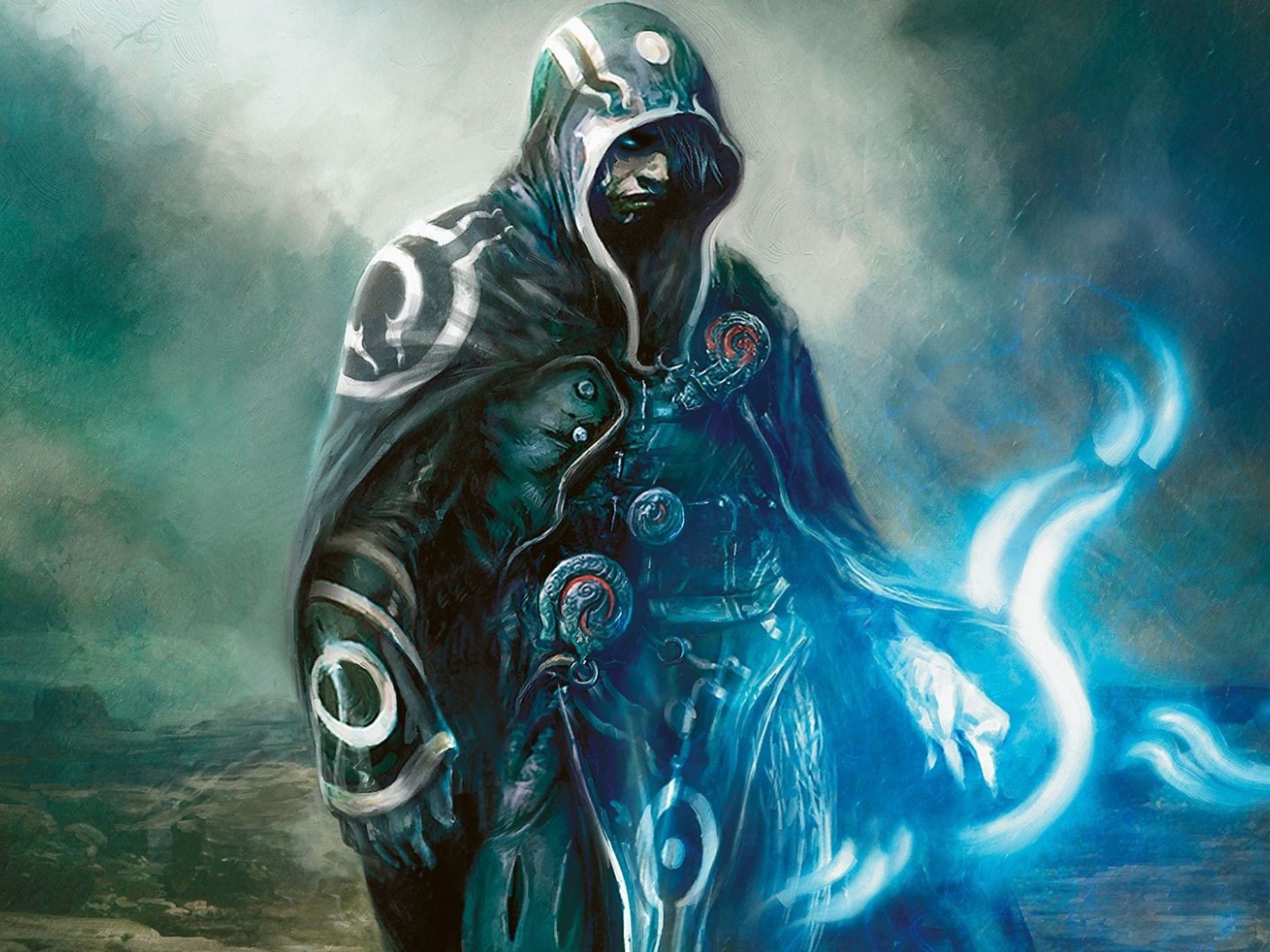 Маг в накидке из игры Magic The Gathering