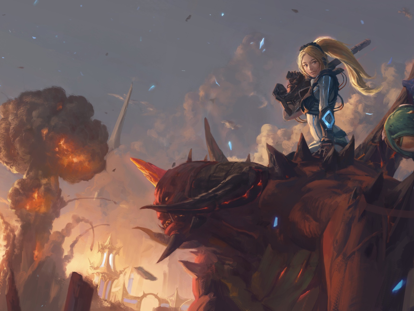 Нова верхом на демоне, игра Diablo