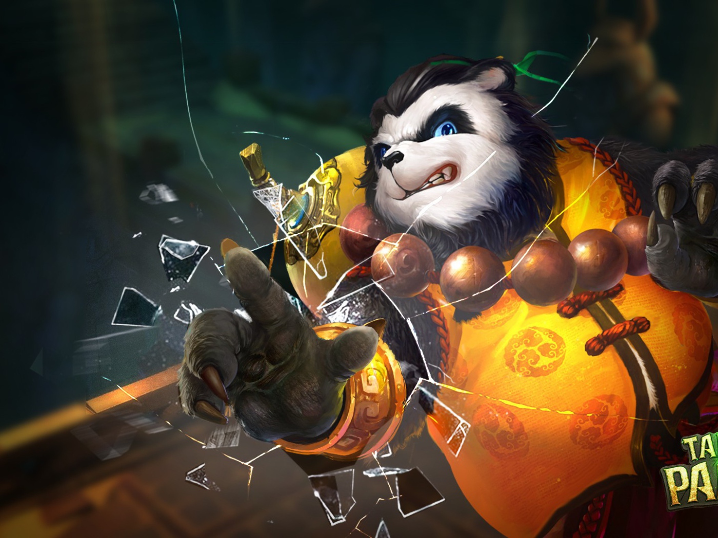 Панда разбила стекло, игра Taichi Panda