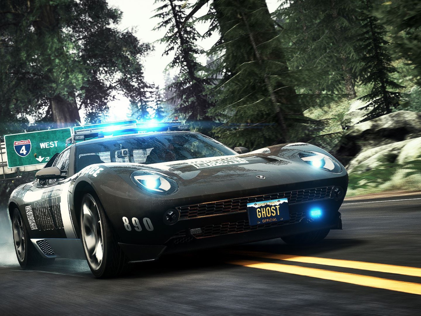 Полицейский Lamborghini Miura в игре