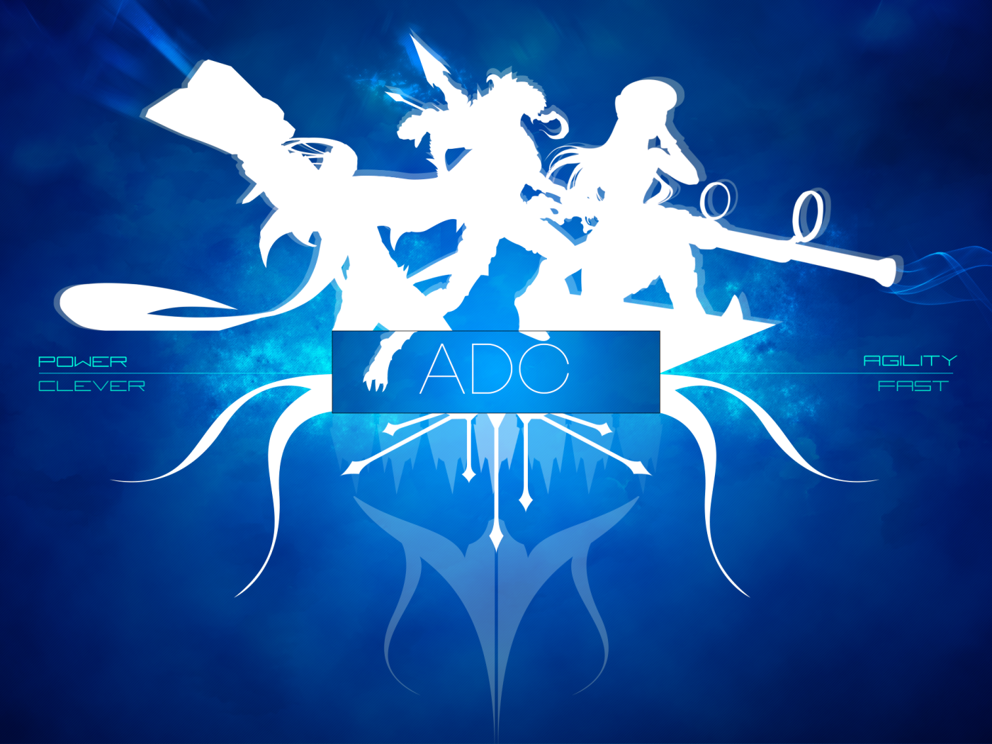 Силуэты героев игры Лига легенд