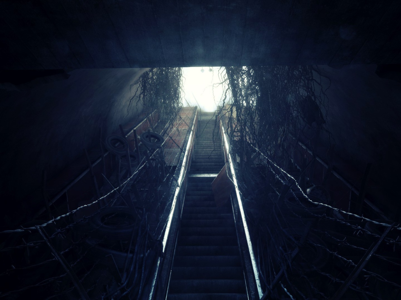 Выход на поверхность в игре Metro 2033