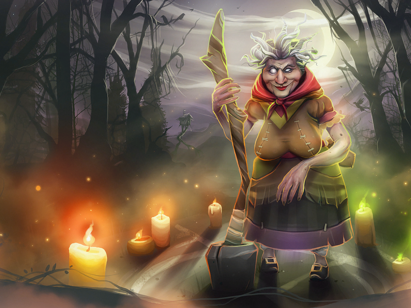 Престарелая ведьма в игре Dota 2