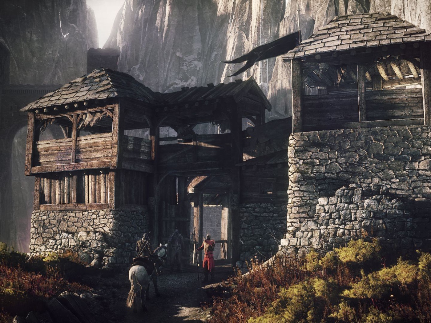 Ворота крепости в игре The Witcher 3 Wild Hunt