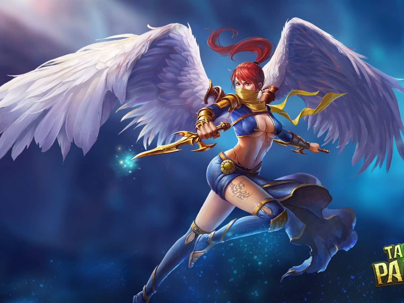 Девушка ангел из игры Taichi Panda