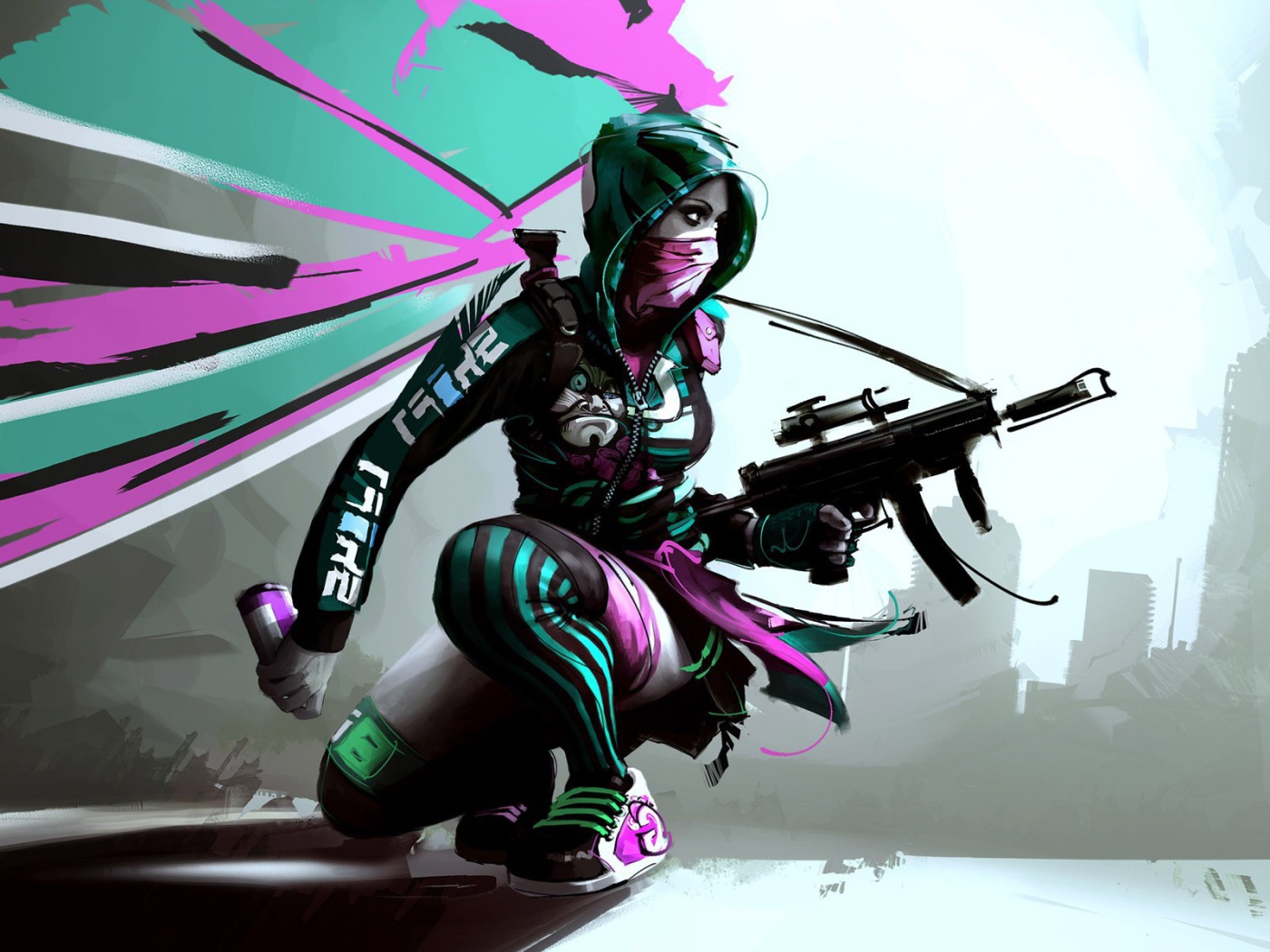 Девушка из онлайн игры All Points Bulletin