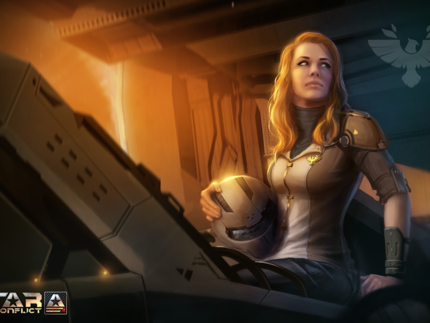Девушка в игре Star conflict