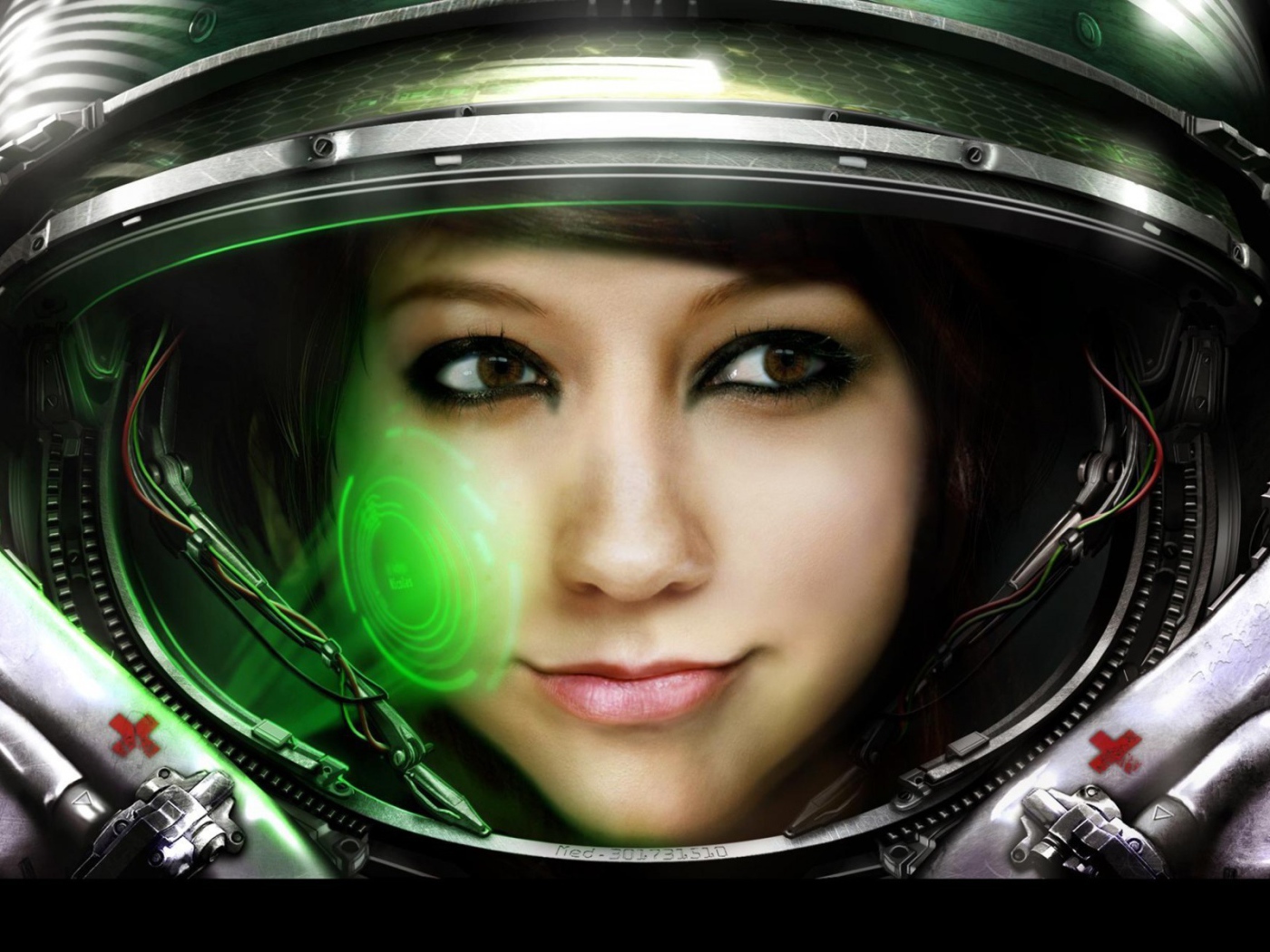 Девушка в скафандре, игра Starcraft II