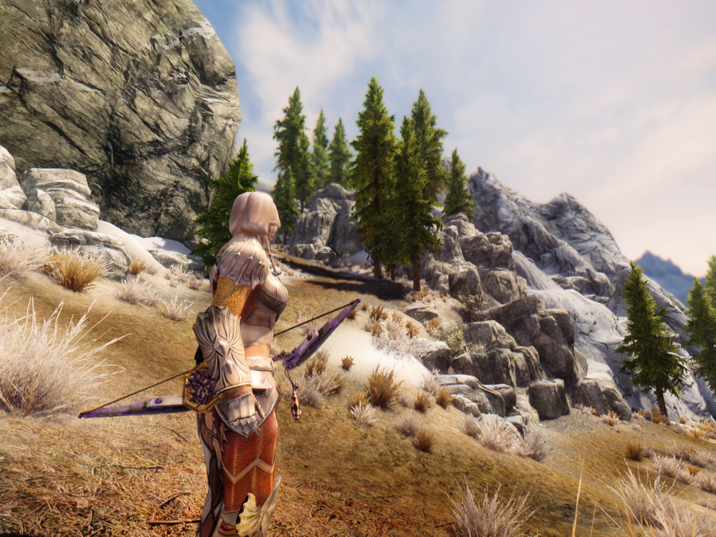 Девушка воин в игре The Elder Scrolls V Skyrim