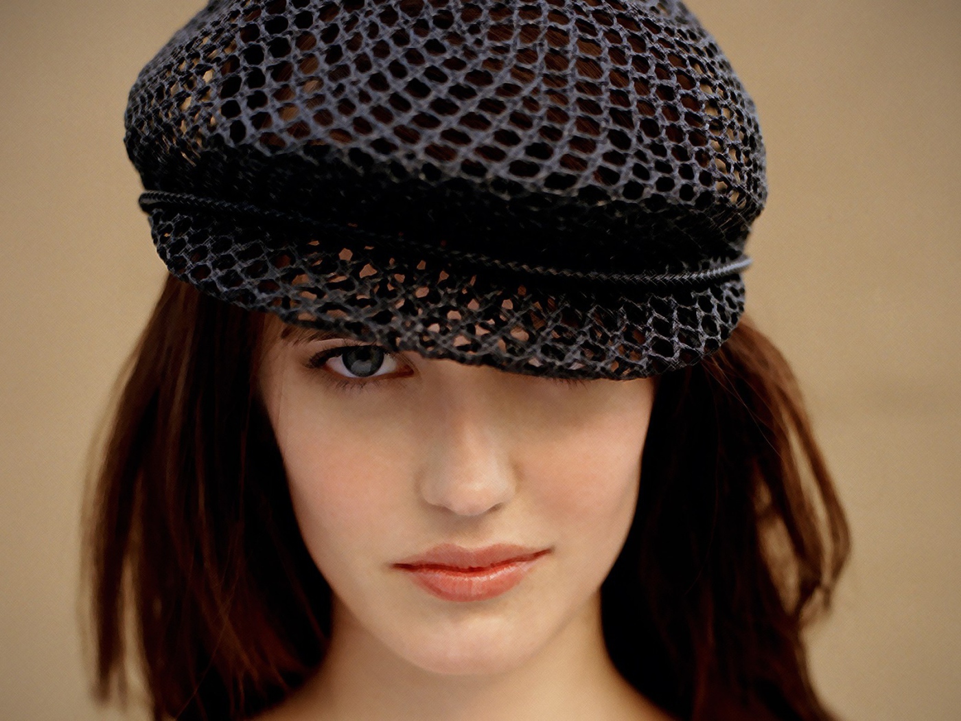 Французская девушка в берете