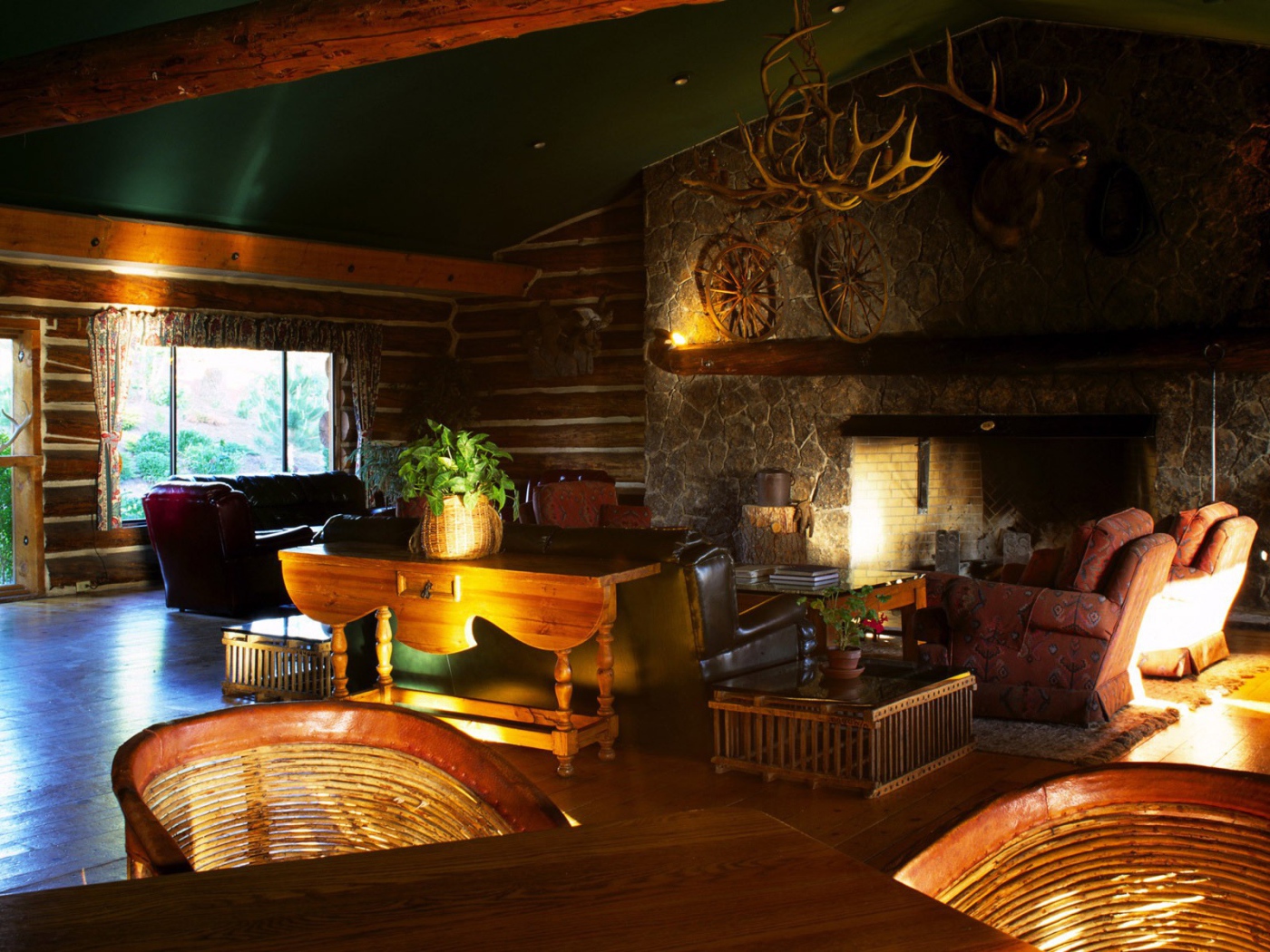 Дизайн интерьера охотничьего домика