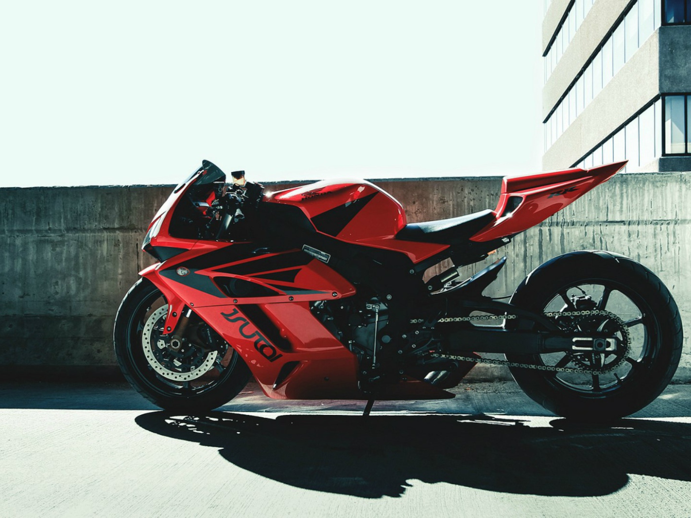 Red motorcycle Honda RR