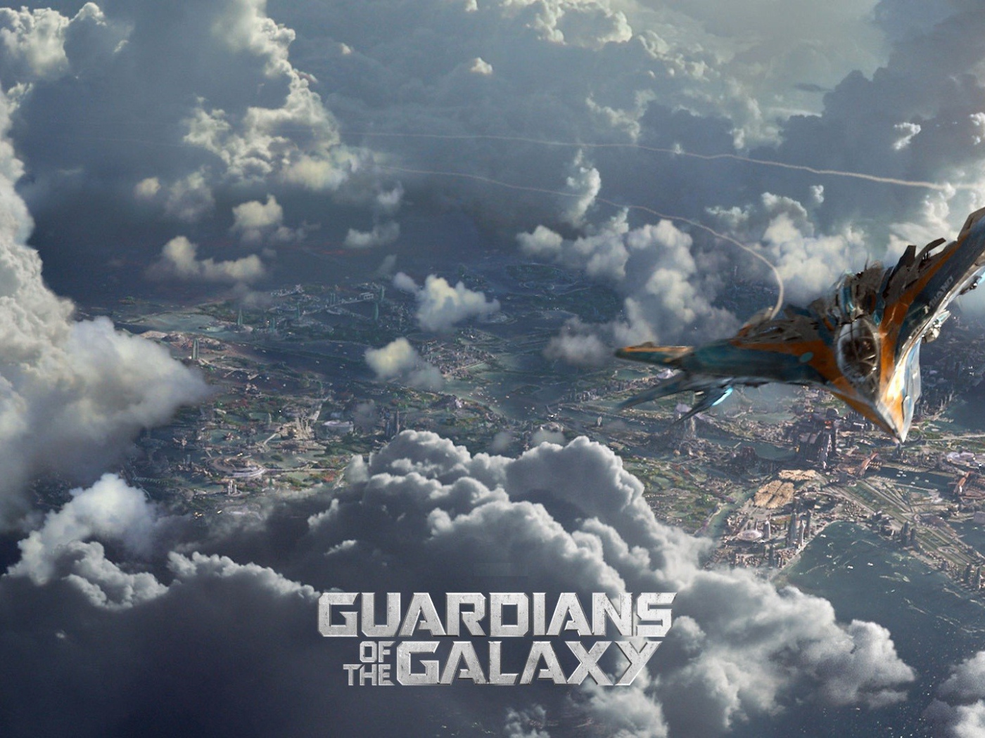 Самолет над облаками в фильме Стражи Галактики