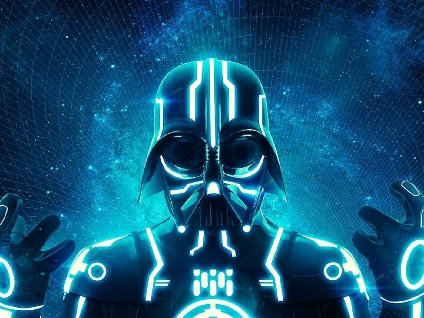 Дарт Вейдер в стиле фильма Трон